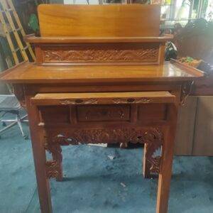 Bàn thờ 2 tầng gỗ gõ đỏ thanh lý chất lượng 90% giá 1/2 mới