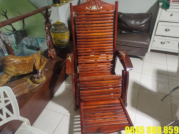 Thanh lý ghế gỗ nằm thư giản giá rẻ 2 Thanh lý ghế gỗ nằm thư giãn 90% giá = 1/2 mới