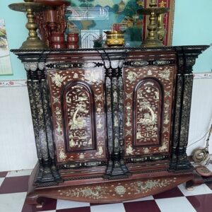 Thanh lý tủ thờ gỗ cũ giá rẻ 3 Tủ thờ cũ gò công thanh lý giá rẻ