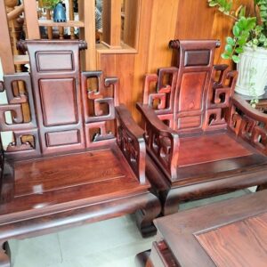 Thanh lý bộ salon gỗ phòng khách 10 món 3 Salon 10 món gỗ cẩm lai thanh lý giá rẻ