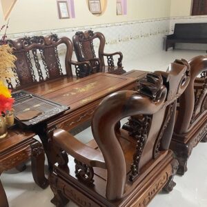 Bán bàn ghế gỗ phòng khách cũ giá rẻ TPHCM