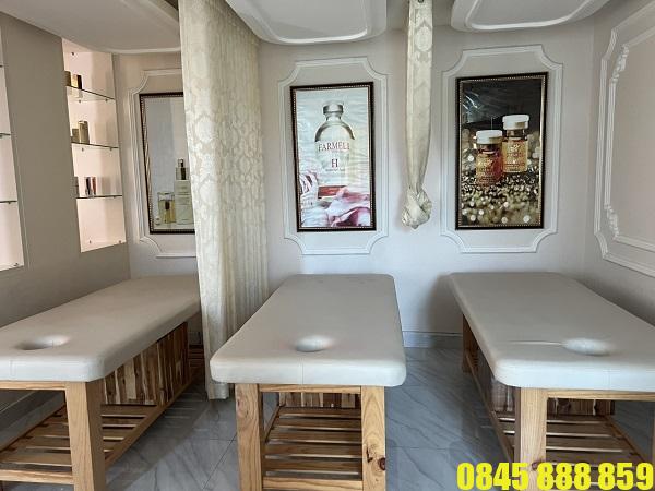 Thanh lý giường Spa có hộc tủ giá rẻ 1 Giường spa có hộc tủ giá rẻ