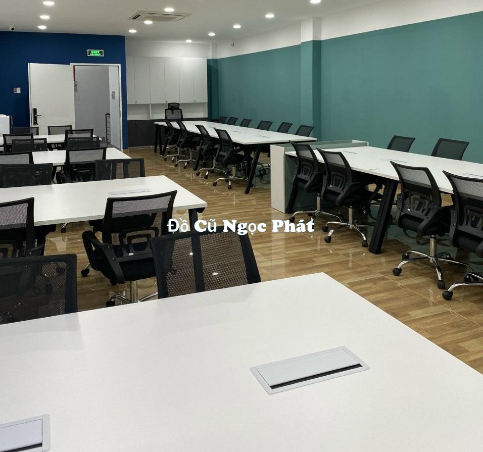 Thanh lý bàn văn phòng 1m2x2m4 giá rẻ 3 bàn văn phòng thanh lý giá rẻ tại đồ cũ Ngọc Phát