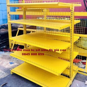 Thanh lý thu mua kệ sắt cũ TPHCM 10 Chuyên thu mua kệ sắt siêu thị giá cao
